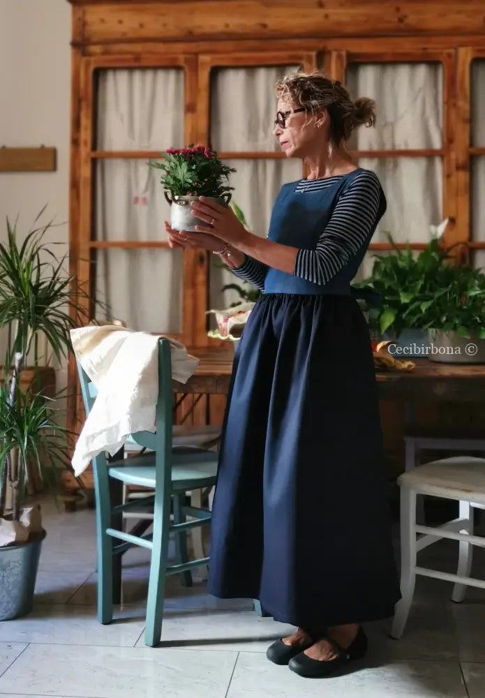 Grembiule patchwork blu/denim (Ref. 414) grembiule donna tessuti moderni