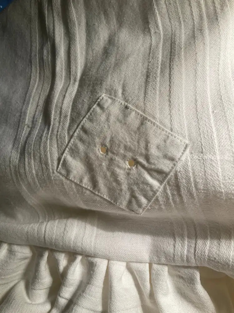 Grembiule per donna da cucina in cotone bianco vintage da materassi (Ref. 02) grembiule donna tessuti antichi