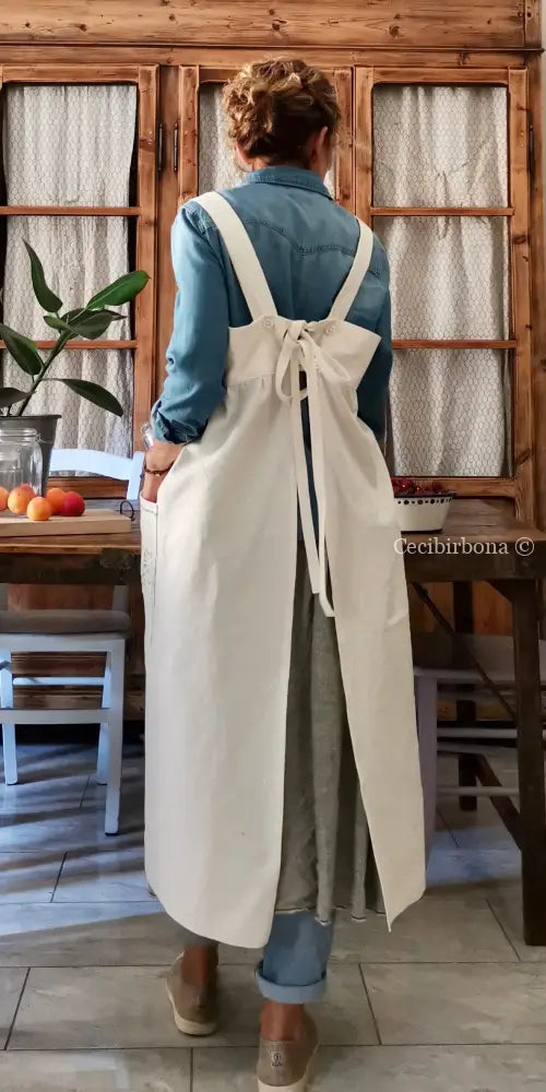 Grembiule per donna da cucina in ghinea ricamata - grembiule ricamato grembiule donna tessuti antichi