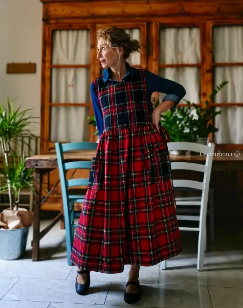 Grembiule tartan patchwork (Ref. 373) grembiule donna tessuti moderni