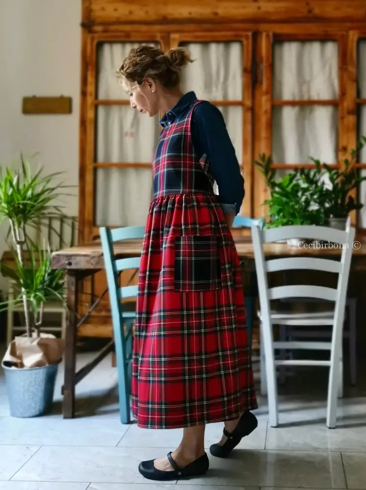 Grembiule tartan patchwork (Ref. 373) grembiule donna tessuti moderni