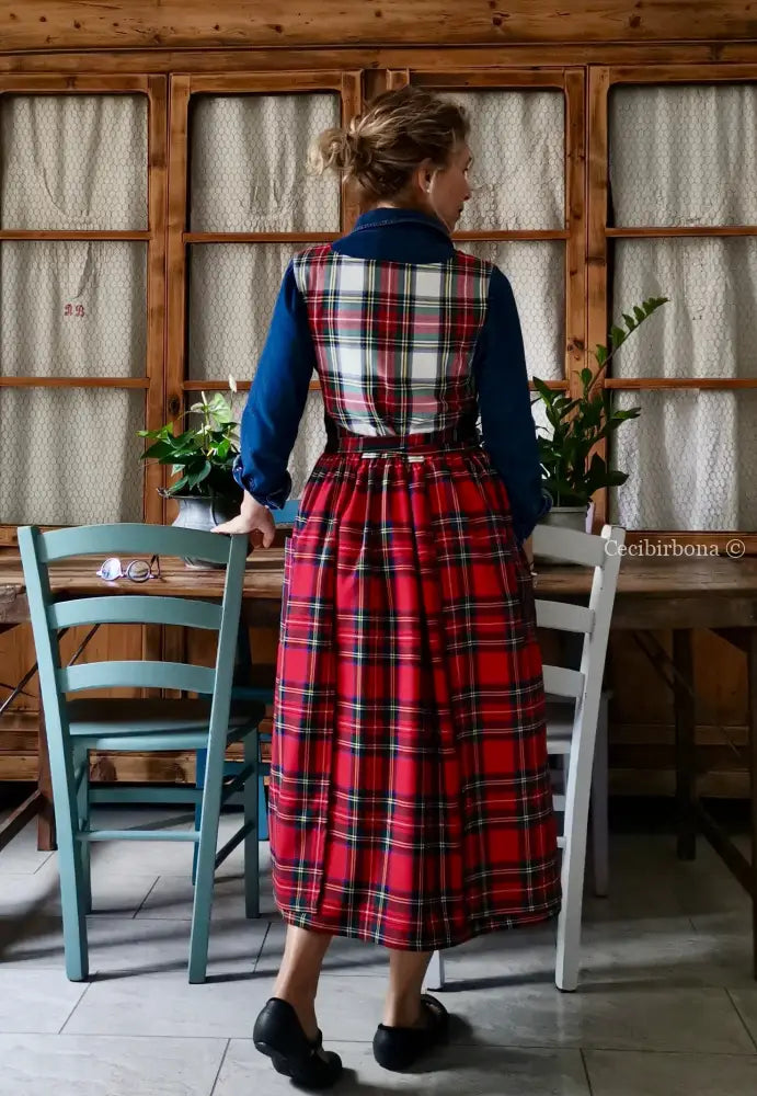 Grembiule tartan patchwork (Ref. 373) grembiule donna tessuti moderni