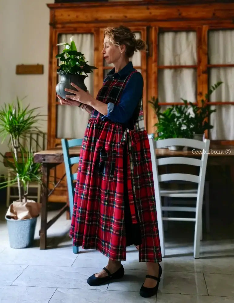 Grembiule tartan patchwork (Ref. 373) grembiule donna tessuti moderni