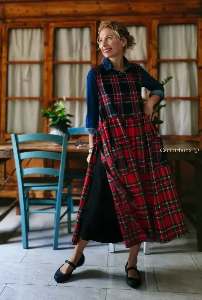 Grembiule tartan patchwork (Ref. 373) grembiule donna tessuti moderni