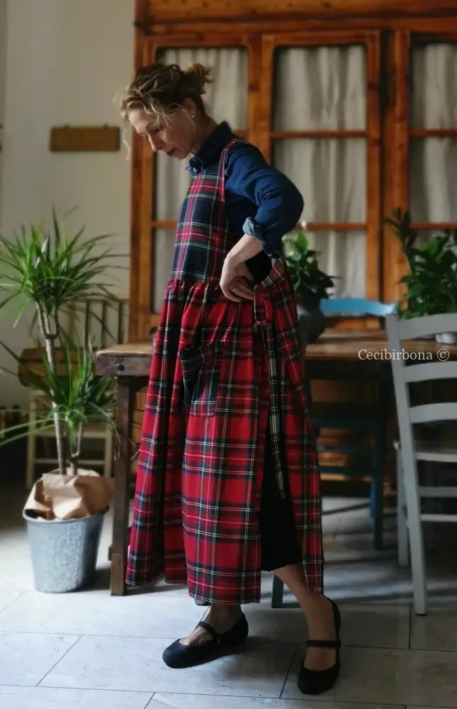 Grembiule tartan patchwork (Ref. 373) grembiule donna tessuti moderni