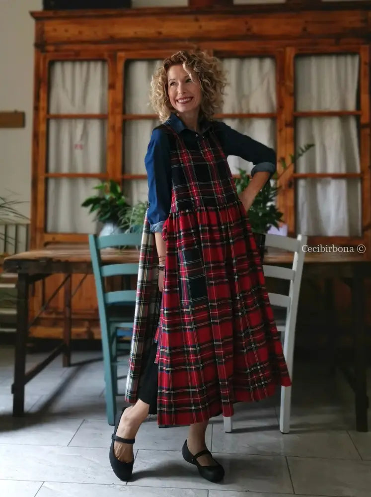 Grembiule tartan patchwork (Ref. 381) grembiule donna tessuti moderni