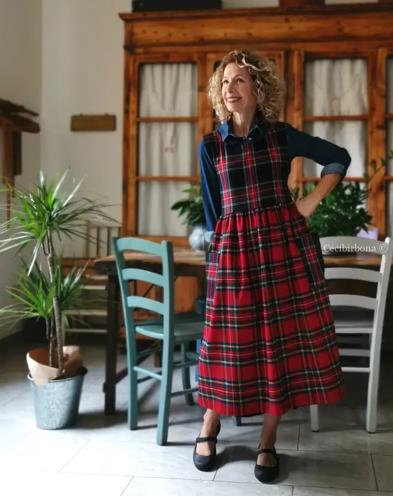 Grembiule tartan patchwork (Ref. 381) grembiule donna tessuti moderni