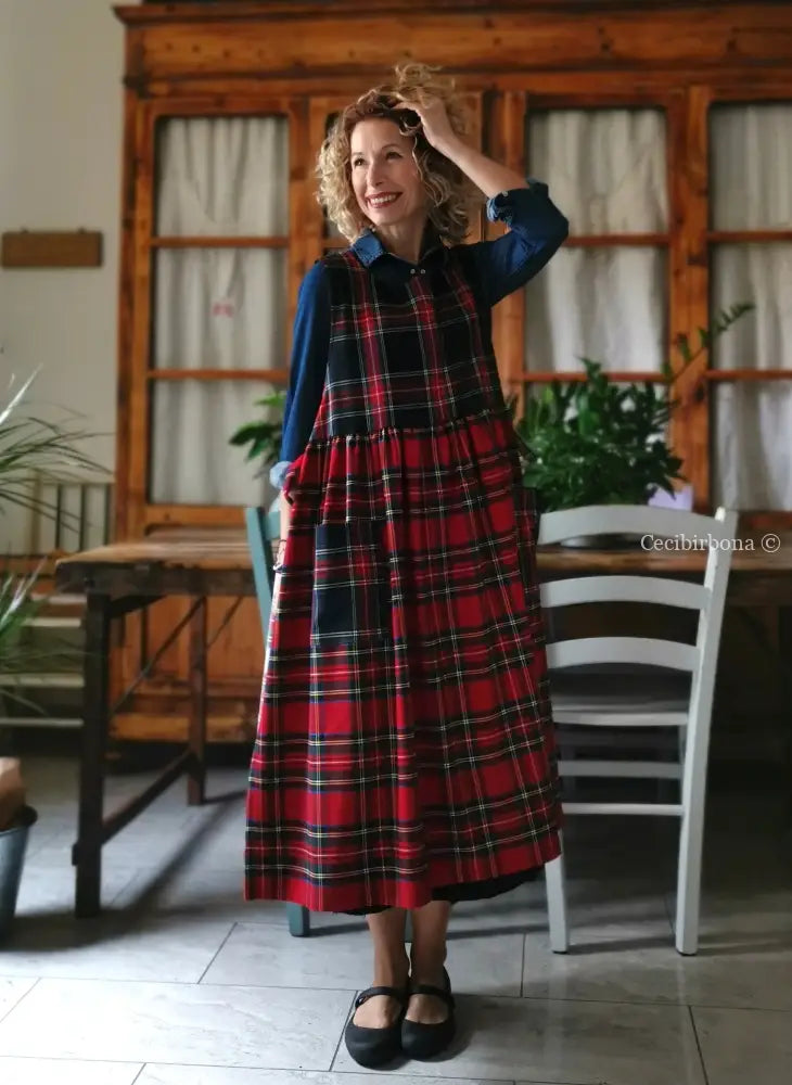 Grembiule tartan patchwork (Ref. 381) grembiule donna tessuti moderni