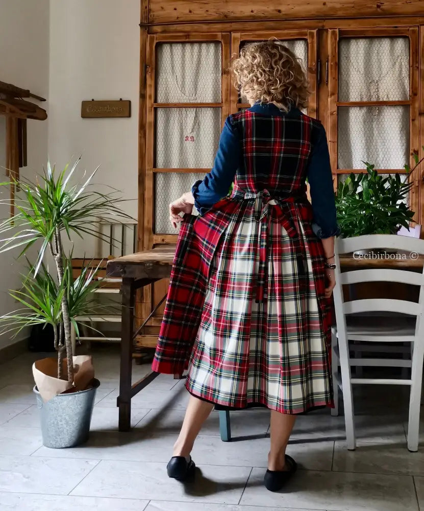 Grembiule tartan patchwork (Ref. 381) grembiule donna tessuti moderni