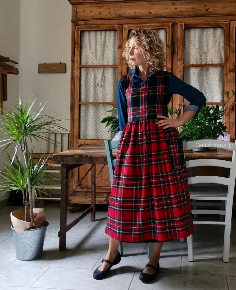 Grembiule tartan patchwork (Ref. 381) grembiule donna tessuti moderni