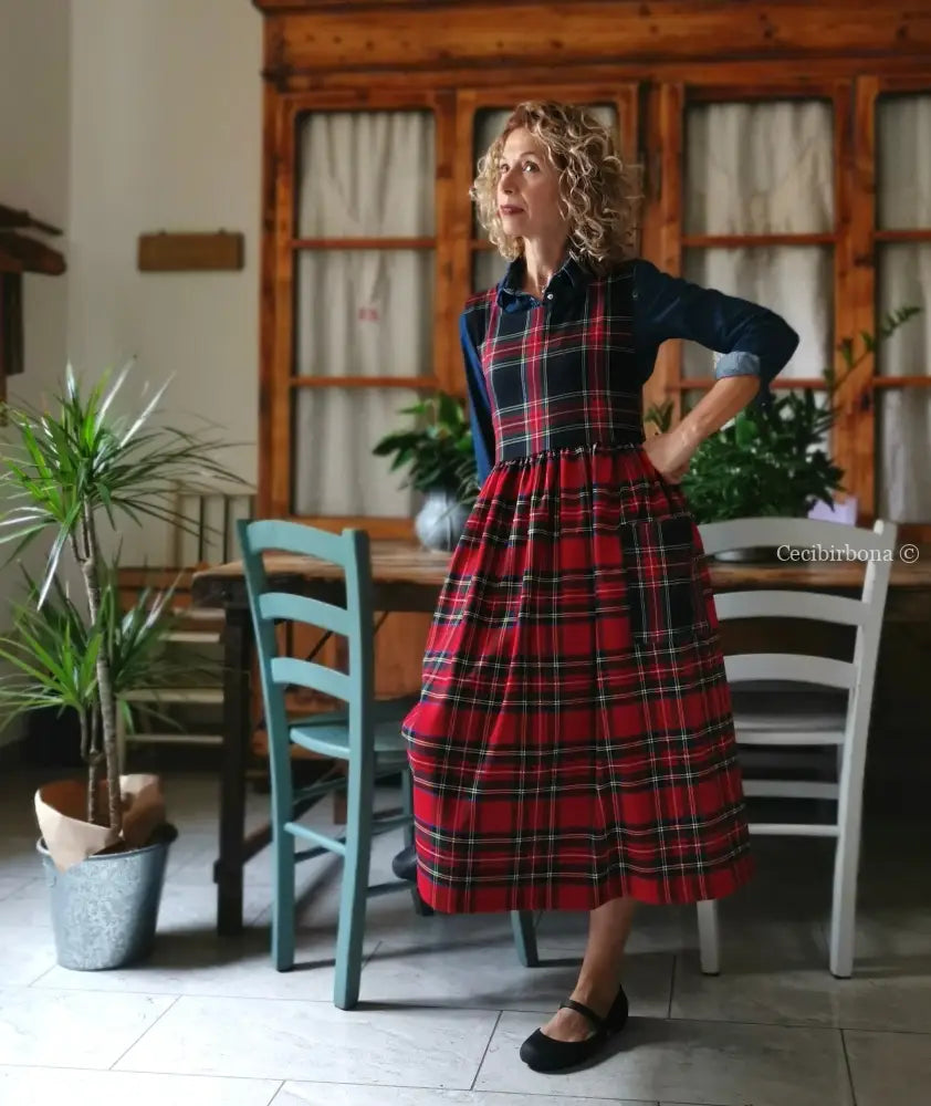 Grembiule tartan patchwork (Ref. 381) grembiule donna tessuti moderni