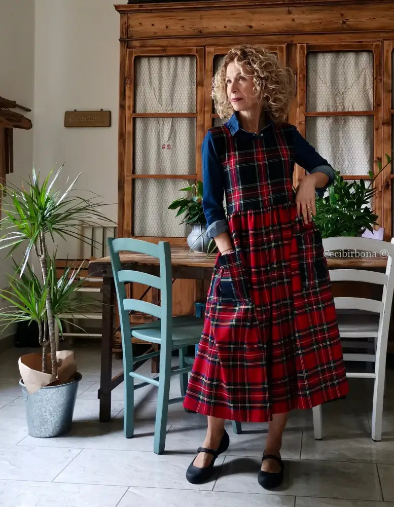Grembiule tartan patchwork (Ref. 381) grembiule donna tessuti moderni