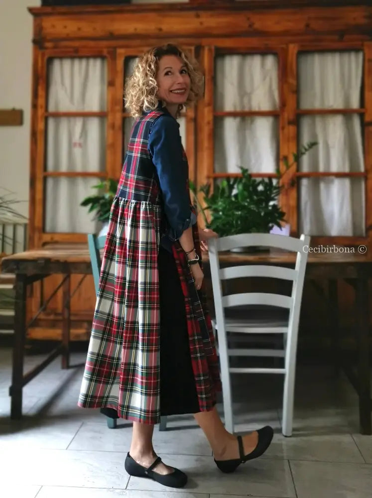 Grembiule tartan patchwork (Ref. 381) grembiule donna tessuti moderni
