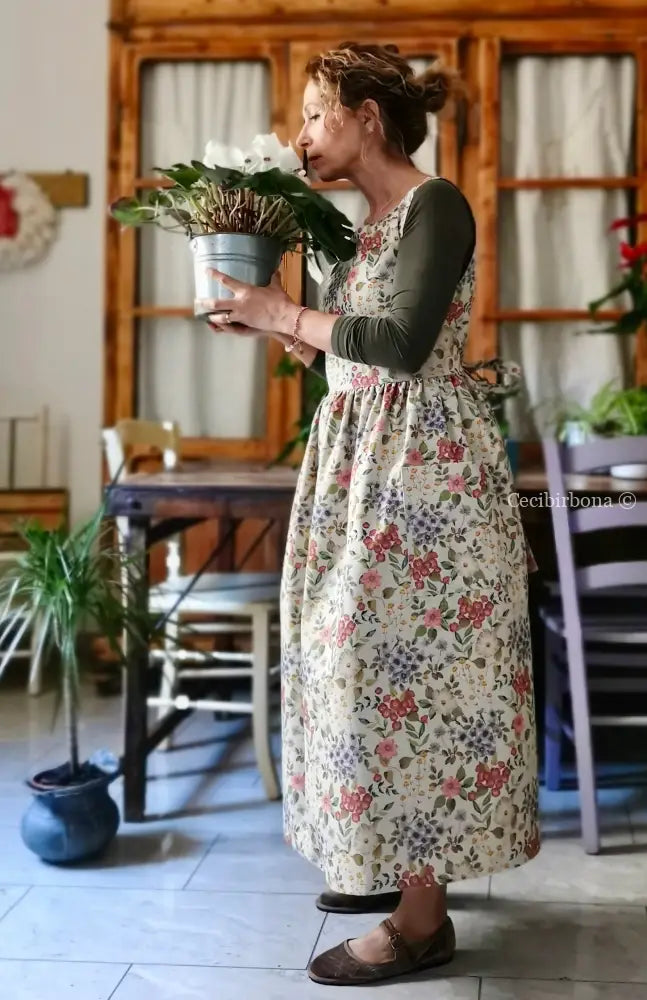 Il grembiule della primavera (Ref. 486) grembiule donna tessuti moderni