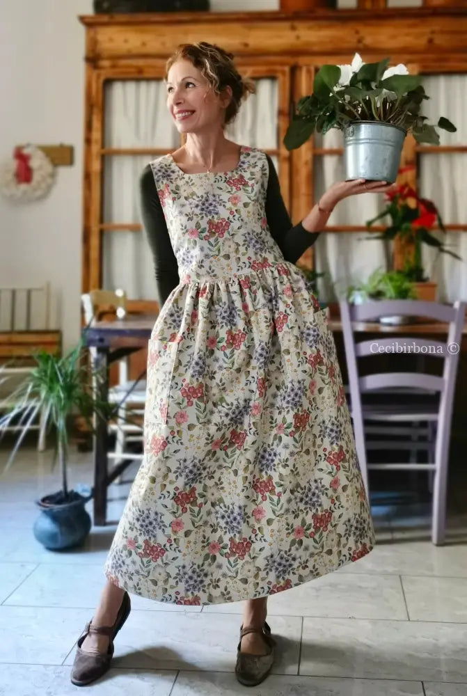 Il grembiule della primavera (Ref. 486) grembiule donna tessuti moderni