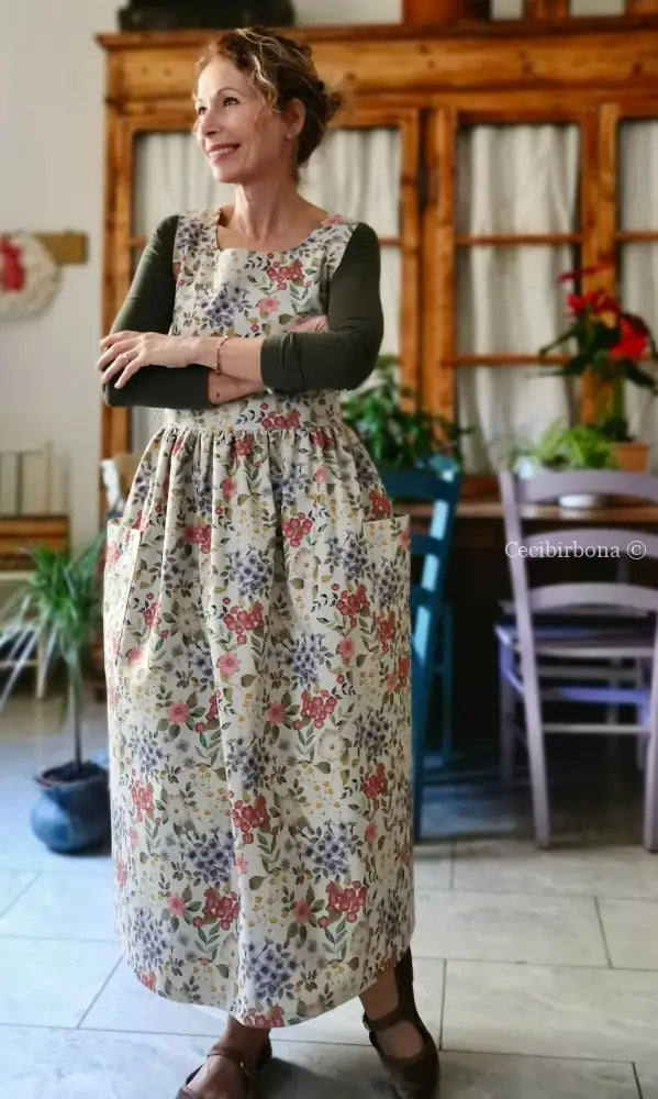 Il grembiule della primavera (Ref. 486) grembiule donna tessuti moderni