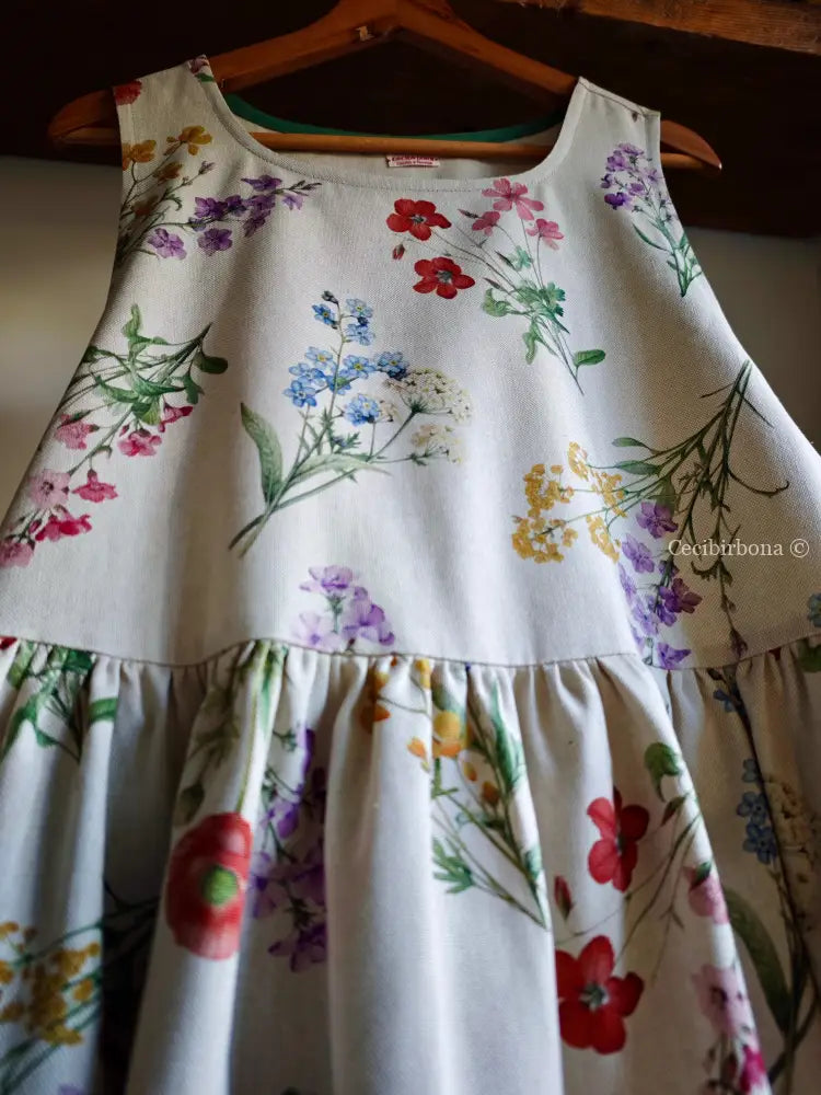 Il grembiule dell’erbario botanico (Ref. 495) grembiule donna tessuti moderni