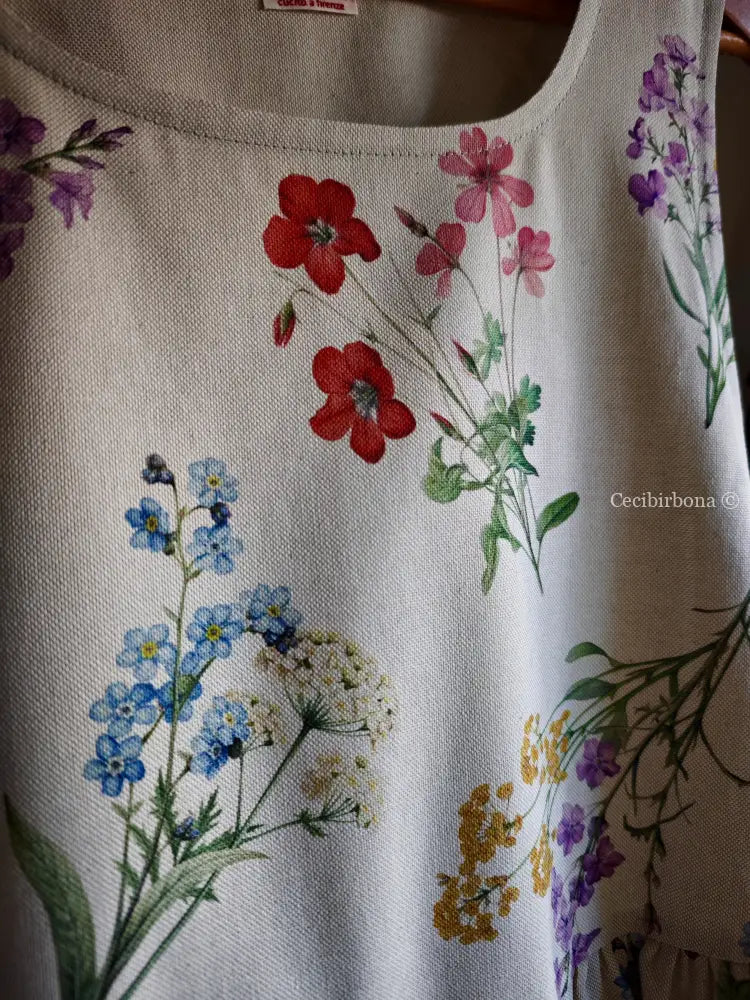 Il grembiule dell’erbario botanico (Ref. 495) grembiule donna tessuti moderni