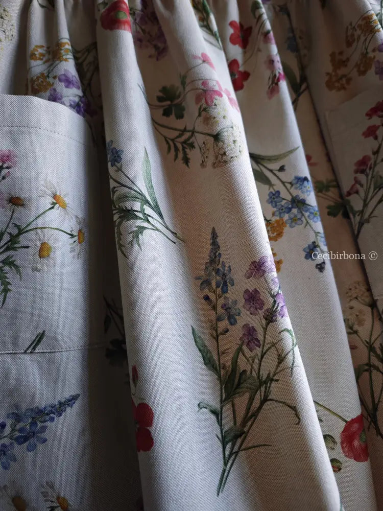 Il grembiule dell’erbario botanico (Ref. 495) grembiule donna tessuti moderni