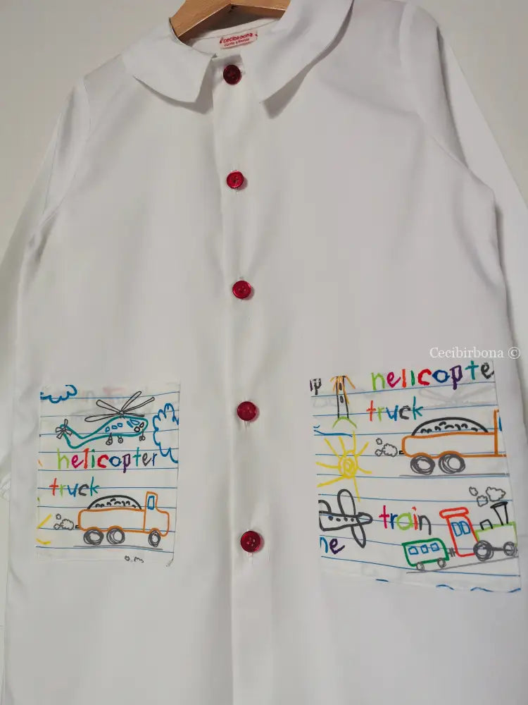 Il grembiulino bianco per asilo per bimbo grembiule asilo bimbo