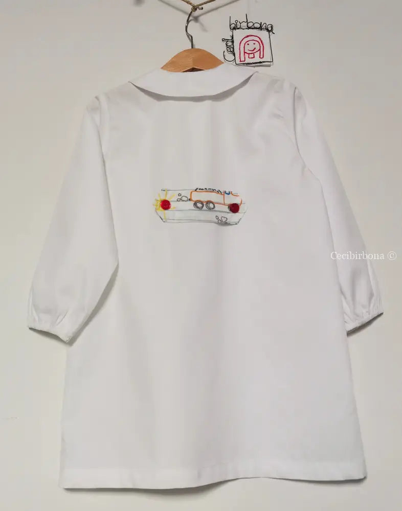 Il grembiulino bianco per asilo per bimbo grembiule asilo bimbo
