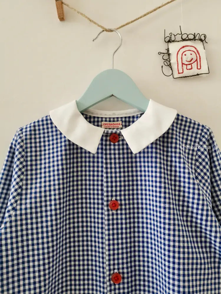 Il grembiulino blu con le navicelle spaziali per bimbo grembiule asilo bimbo