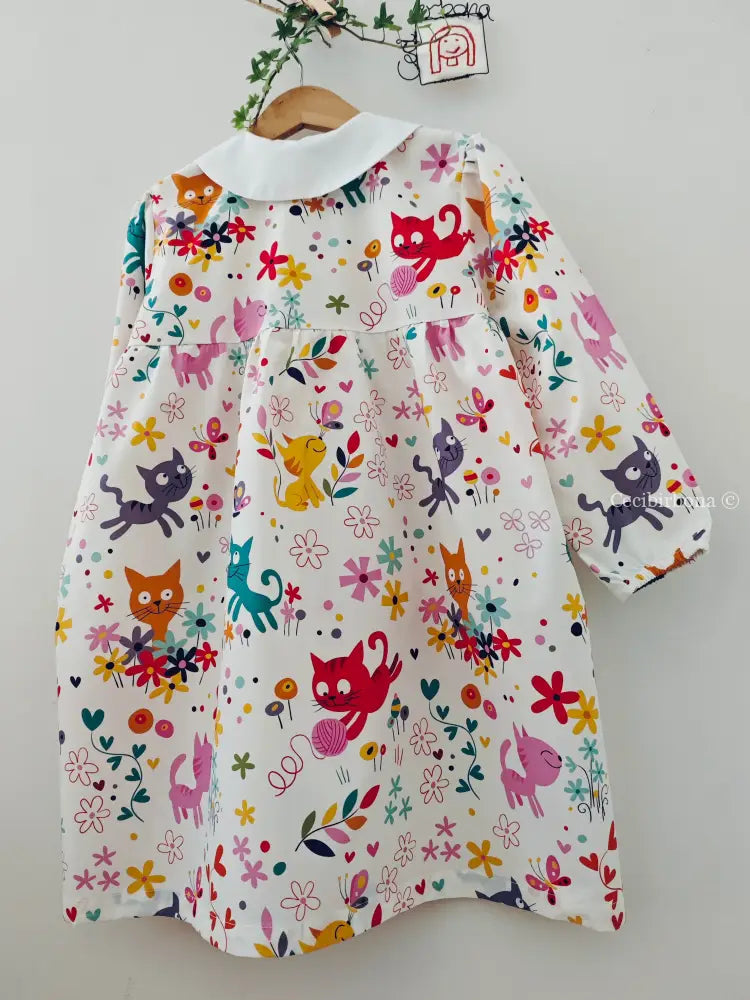 Il grembiulino dei gattini birichini 3/4 anni grembiule asilo bimba