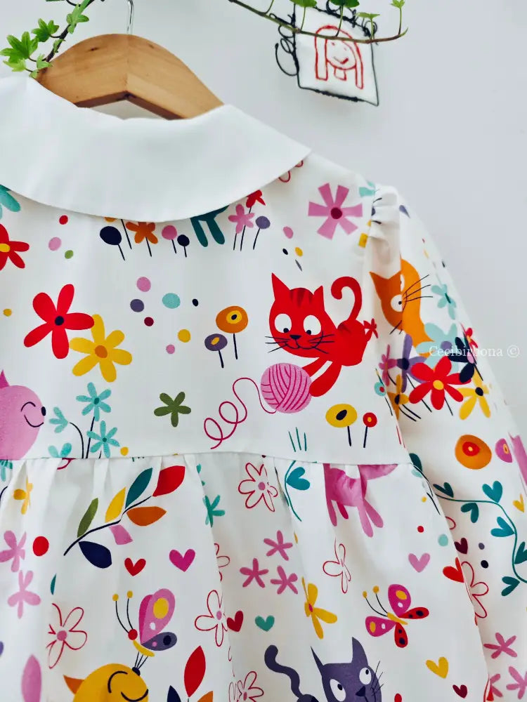 Il grembiulino dei gattini birichini 3/4 anni grembiule asilo bimba