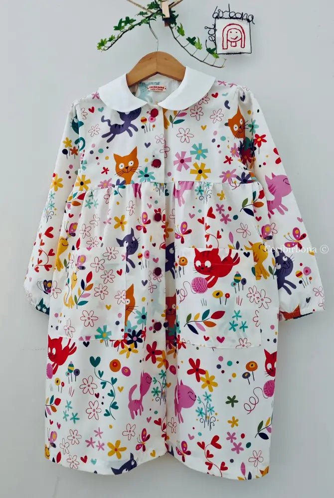 Il grembiulino dei gattini birichini 3/4 anni grembiule asilo bimba