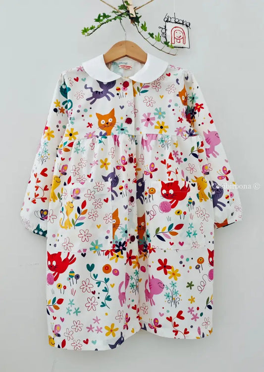 Il grembiulino dei gattini birichini 3/4 anni grembiule asilo bimba