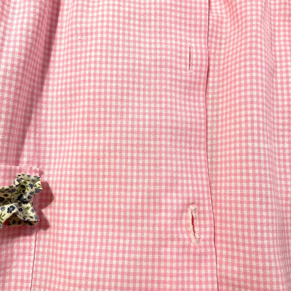 IN SALDO Grembiule bambina per asilo 4/5 anni con rouches a fiorellini azzurri grembiule asilo bimba