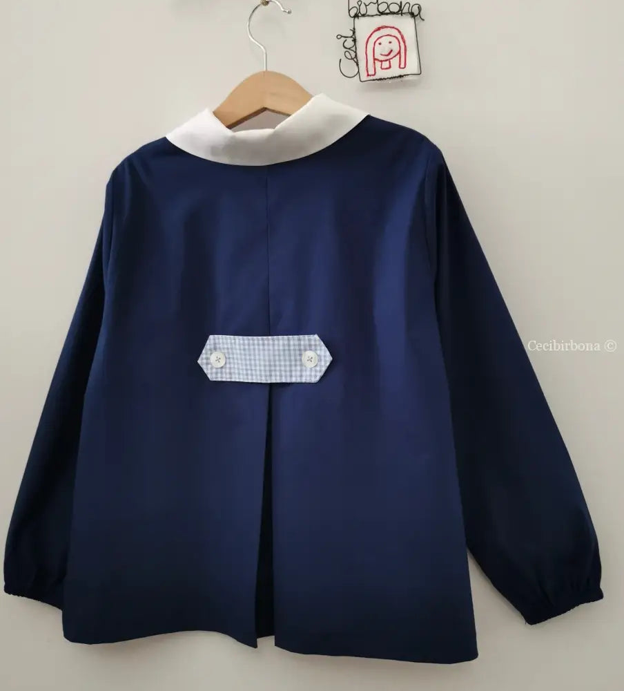 La casacchina blu per la scuola elementare per bimbo 6-7 grembiule scuola bimbo