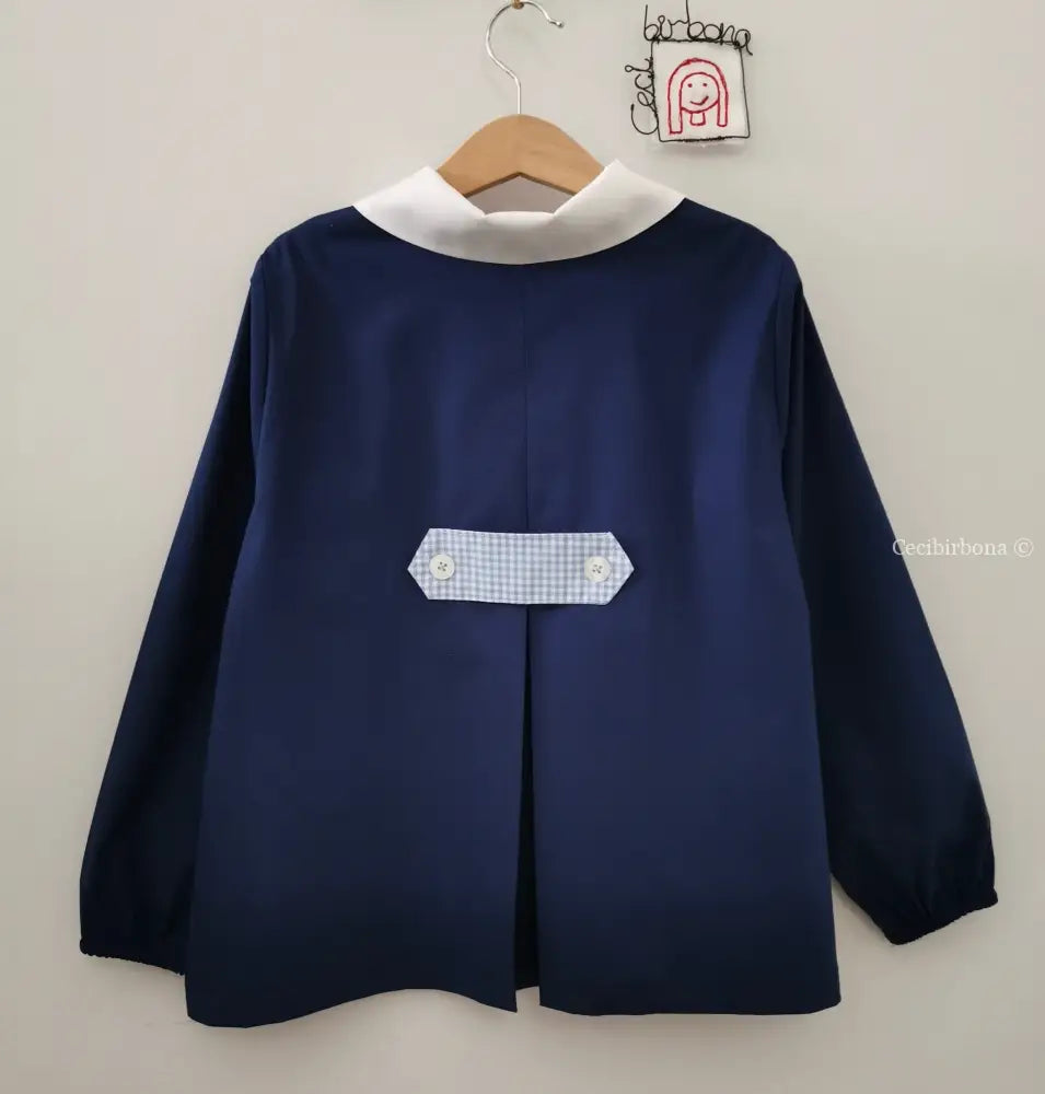 La casacchina blu per la scuola elementare per bimbo 6-7 grembiule scuola bimbo