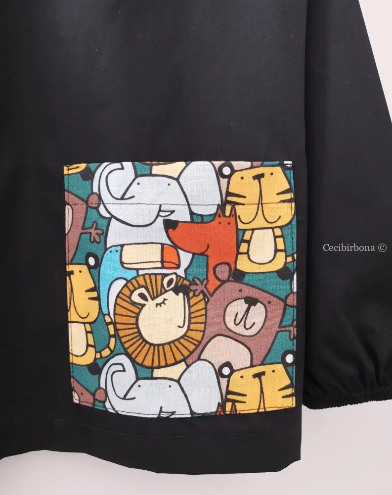 La casacchina nera per la scuola elementare per bimbo 6-7 grembiule scuola bimbo