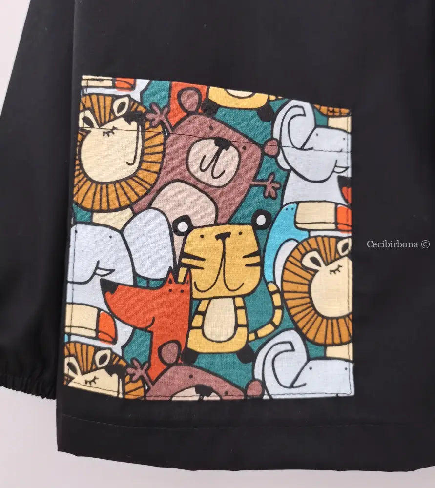 La casacchina nera per la scuola elementare per bimbo 6-7 grembiule scuola bimbo