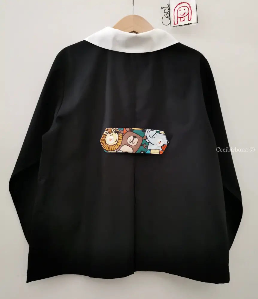 La casacchina nera per la scuola elementare per bimbo 6-7 grembiule scuola bimbo