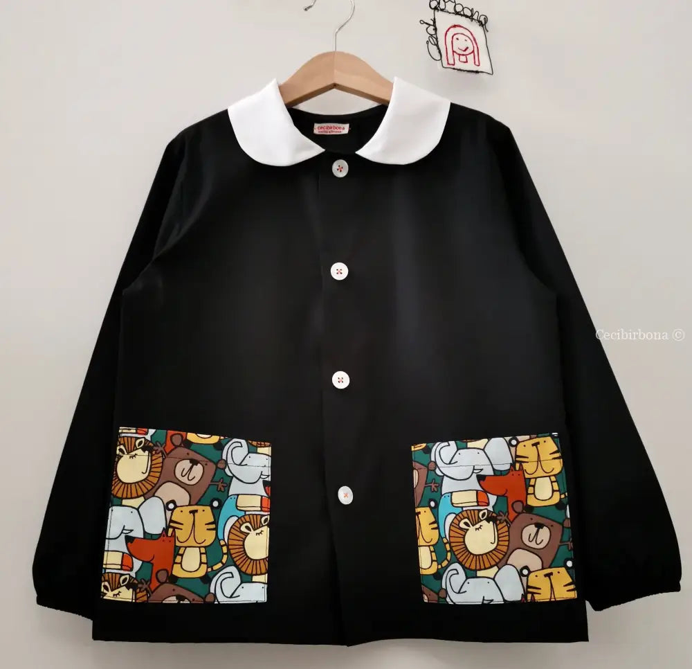 La casacchina nera per la scuola elementare per bimbo 6-7 grembiule scuola bimbo