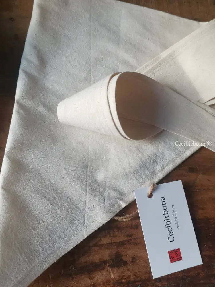 Manichette e foulard in tessuto di ghinea accessori cucina