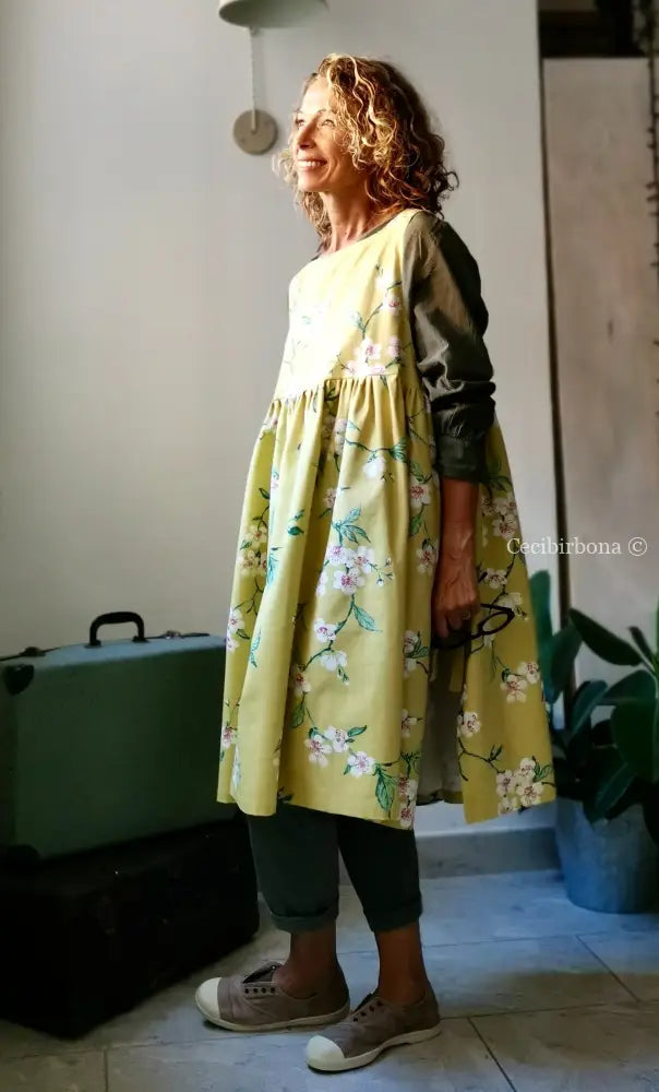 Réservé pour Francoise Grembiule con i fiori di ciliegio giapponese per donna - grembiule da cucina romantico grembiule