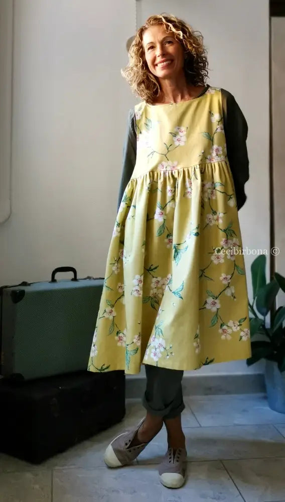 Réservé pour Francoise Grembiule con i fiori di ciliegio giapponese per donna - grembiule da cucina romantico grembiule