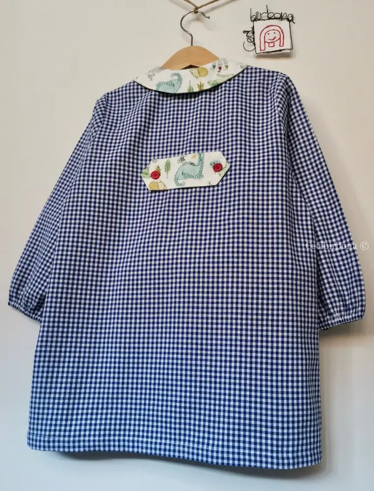 Reserved for Melody Il grembiulino blu con i dinosauri per bimbo grembiule asilo bimbo