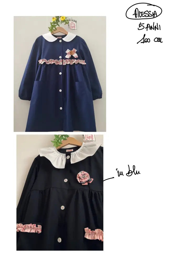 Riservato per Alessia Il grembiulino blu per scuola primaria grembiule scuola bimba