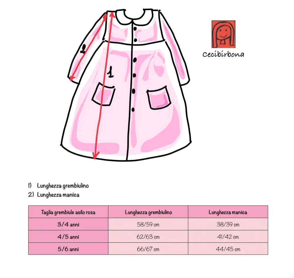 Riservato per Alma Grembiule bianco per bimba 5/6 grembiule scuola bimba