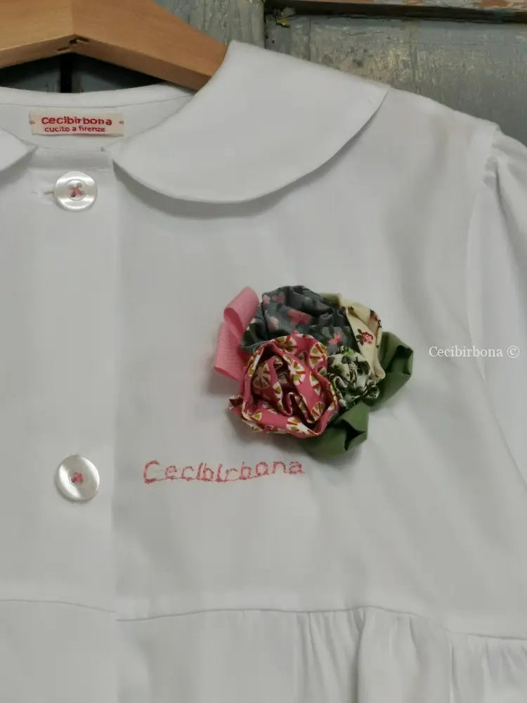 Riservato per Alma Grembiule bianco per bimba 5/6 grembiule scuola bimba