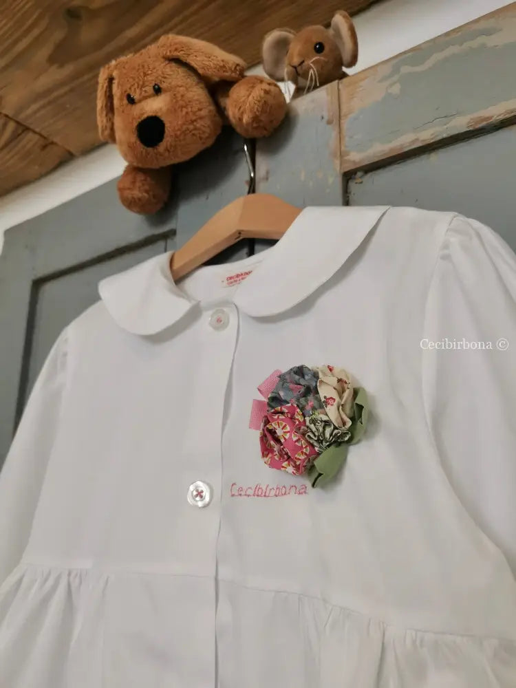 Riservato per Alma Grembiule bianco per bimba 5/6 grembiule scuola bimba