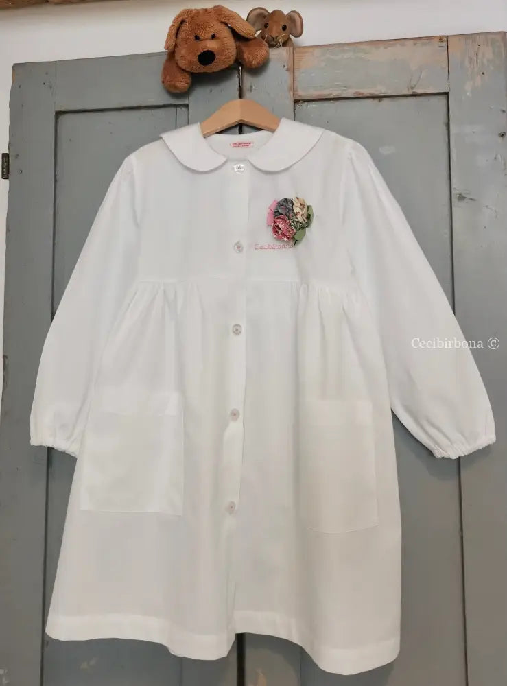 Riservato per Alma Grembiule bianco per bimba 5/6 grembiule scuola bimba