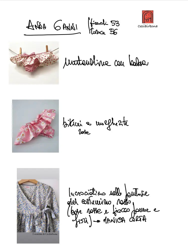 Riservato per Anna costumi bimba