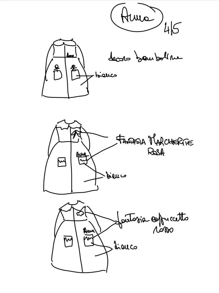 Riservato per Anna grembiule asilo bimba