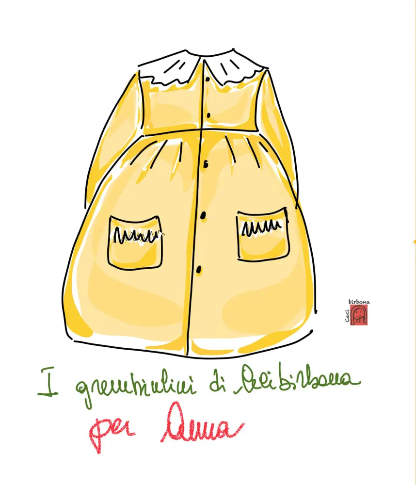 Riservato per Anna grembiule asilo bimba