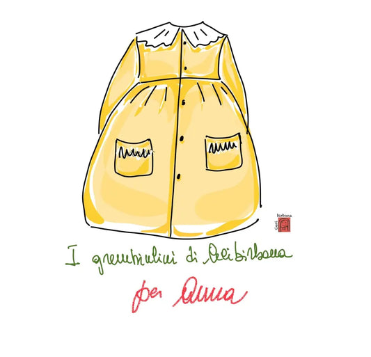 Riservato per Anna - Grembiule bianco per bimba per scuola elementare grembiule scuola bimba